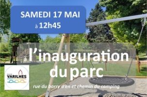 Inauguration du parc avec son espace de jeux pour enfants à 12h45